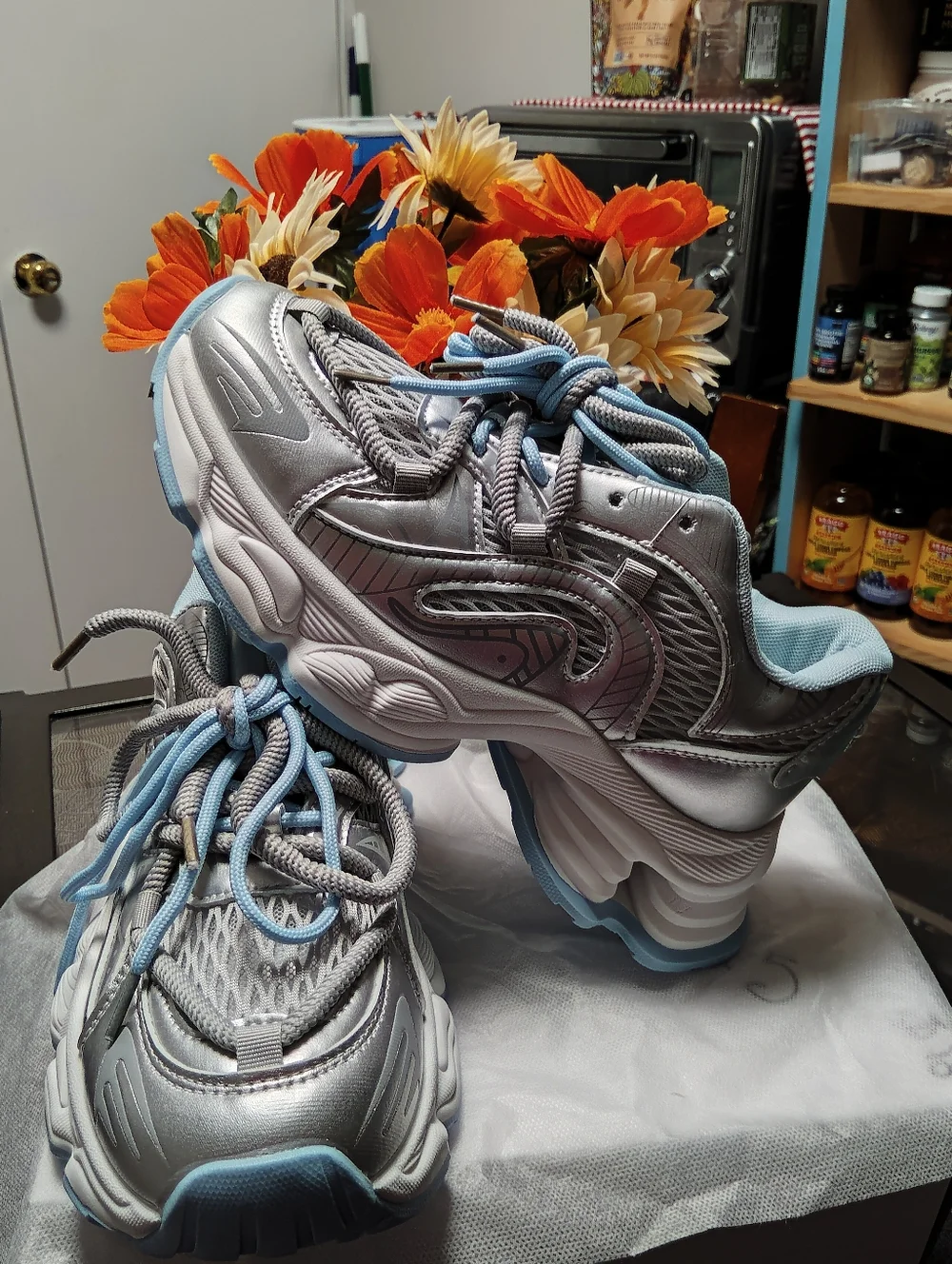 METALLIC SNEAKERS - Picture 6 of 8